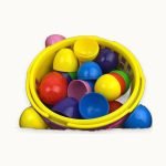 Jetec 48 Piece Small Easter Egg Baskets Set with Fillable Eggs