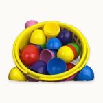 Jetec 48 Piece Small Easter Egg Baskets Set with Fillable Eggs