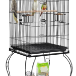 Yaheetech 57-Inch Rolling Open Top Roof Mid-Sized Parrot Cage