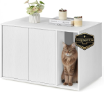 Songmics Home Cat Litter Box Enclosure Modern Furniture