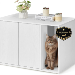 Songmics Home Cat Litter Box Enclosure Modern Furniture