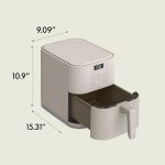 Bella 6 Quart Slim Air Fryer Oatmilk - Image 2