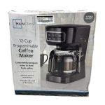 Mainstays 12-Cup Programmable Coffee Maker with Glass Carafe