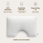 Coop Home Goods Adjustable Side Sleeper Pillow With Oomph Technology - Image 2