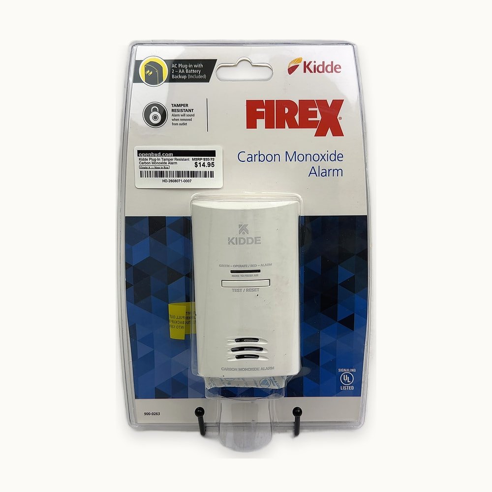 HD-2608071-0007.jpg Kidde Plug-In Tamper Resistant Carbon Monoxide Alarm - Image 1
