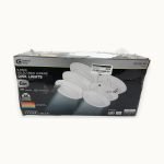6-Inch White Disk Light 5 Color Temperature 6-Pack