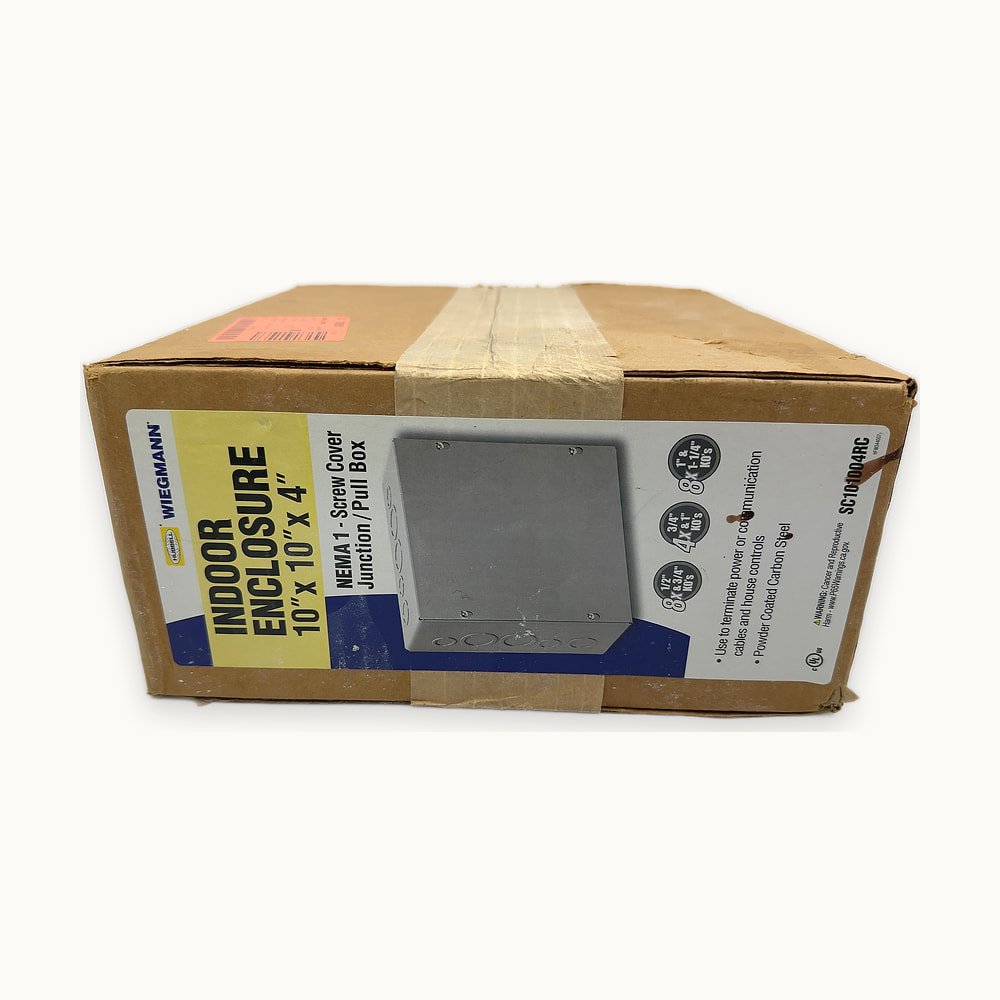 HD-2608071-0081.jpg Raco Screw Cover Pull Box 10x10x4 Inch - Image 1