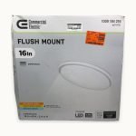 16 Inch Round Flush Mount White