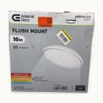 16 Inch Round Flush Mount White