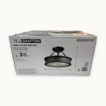 Grafton 15 Inch 3-Light Semi Flush Coal - Image 2