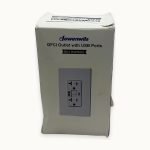 White 15 Amp Tamper Resistant Ground Fault Circuit Interrupter Outlet