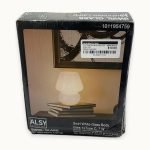 7 In. White Contemporary Swirl Glass Light