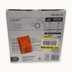 7.5 Inch Low Profile White Ceiling Fixture With Nightlight - Image 2