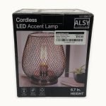 6.7 In. Bronze Indoor Battery-Operated Lamp